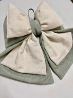 Art 1409 Fiocco bianco e verde salvia - immagine 3