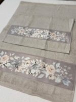 Art 1413 Set asciugamani 1+1 tortora - immagine 2