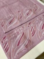 Art 1418 Set asciugamani 1+1 malva - immagine 3