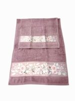 Art 1415 Set asciugamani 1+1 malva