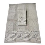 Art 1417 Set asciugamani 1+1 grigio