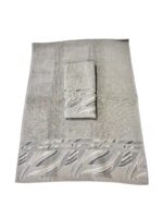 Art 1417 Set asciugamani 1+1 grigio