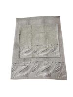 Art 1417 Set asciugamani 1+1 grigio - immagine 2