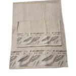 Art 1420 Set asciugamani 1+1 tortora