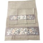 Art 1413 Set asciugamani 1+1 tortora