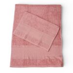Art 1424 Set asciugamani 1+1 rosa