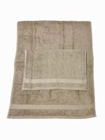 Art 1426 Set asciugamani 1+1 tortora - immagine 2