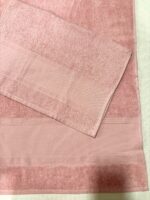Art 1424 Set asciugamani 1+1 rosa - immagine 3