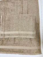 Art 1426 Set asciugamani 1+1 tortora - immagine 3