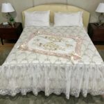 Art 1464 Centro letto avorio e rosa