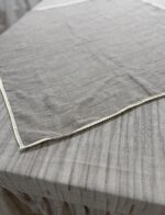 Art 1475 Tovaglia e runner in lino tortora - immagine 4