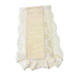 Art 1483 Runner avorio con pizzo bianco